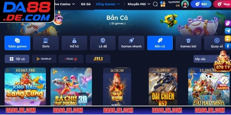 Giới thiệu tổng quan về bắn cá DA88